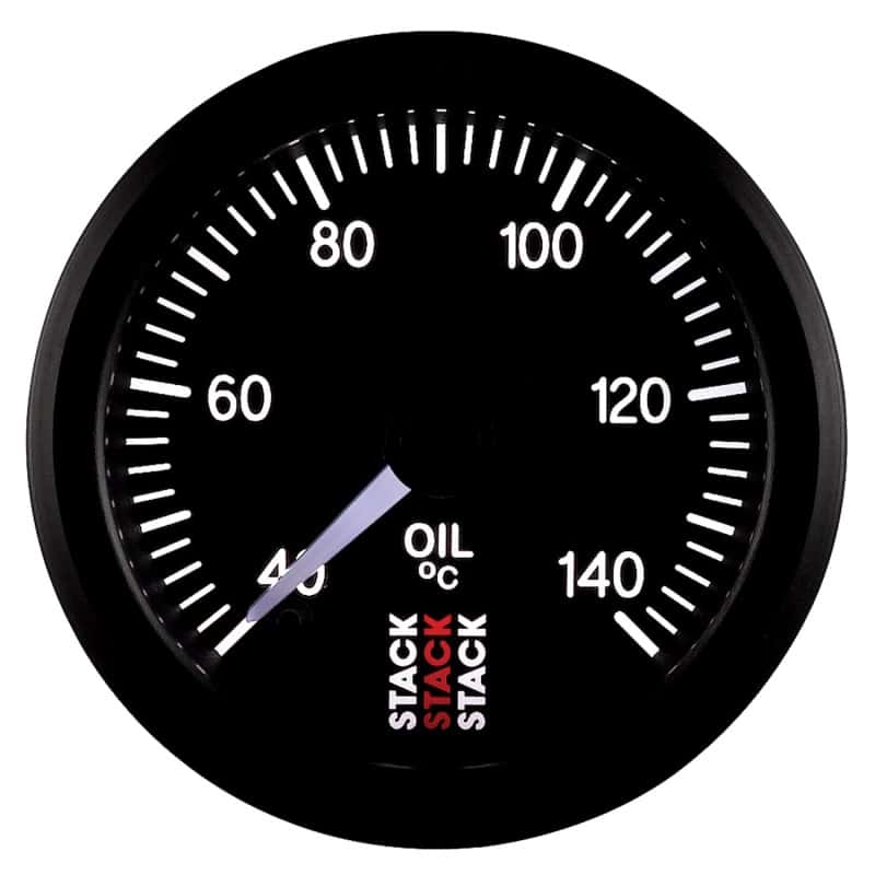 AutoMeter — Autometer Stack 52mm 40-140 Deg C 1/8in NPTF Male Pro Stepper Motor Oil Temp Gauge - Black
Ga OT ProStpr B 140C - view 4
