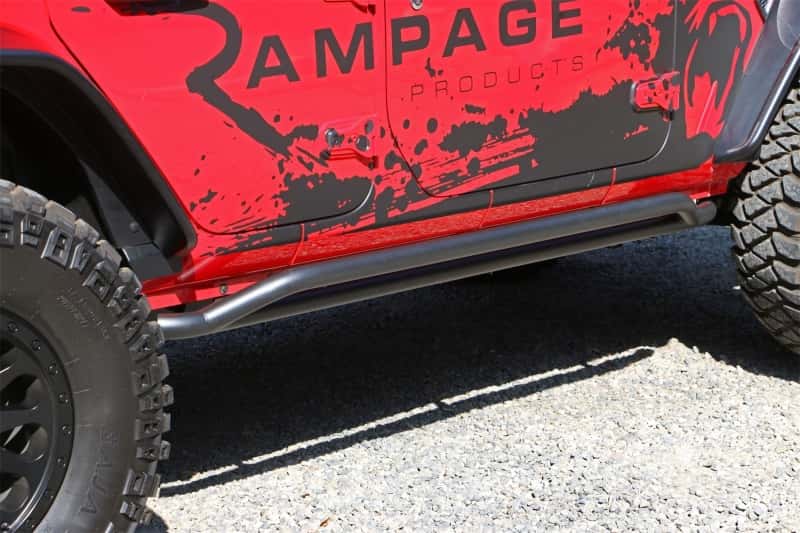 Rampage — Rampage 2018-2019 Jeep Wrangler(JL) Unlimited Sport S 4-Door Rail Slide Step - Black
Nerf/Step Bar - view 2