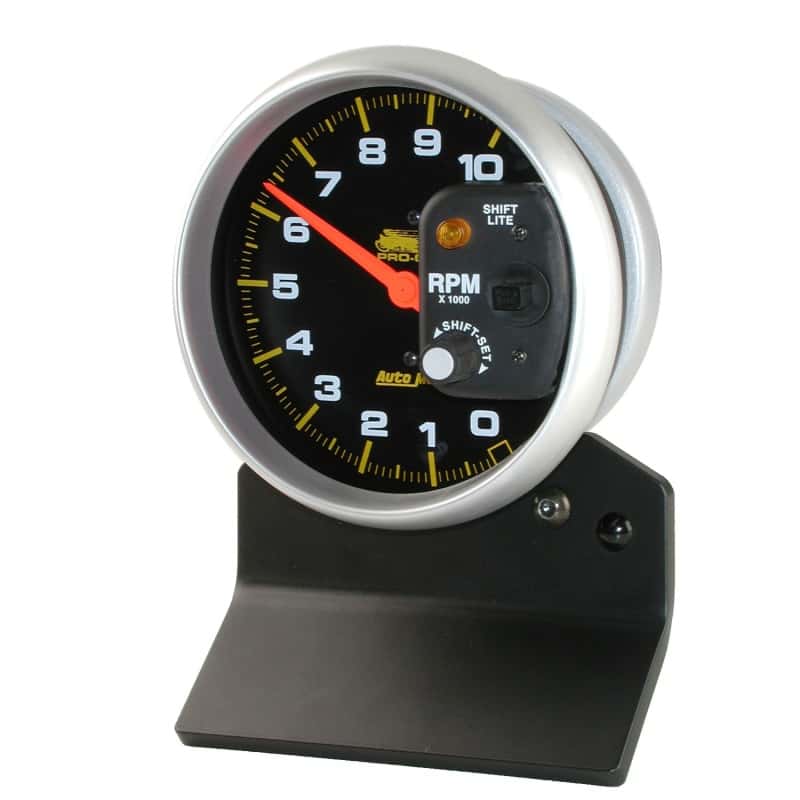 AutoMeter — Autometer Pro-Cycle Gauge Tach 5in 10K Rpm W/ Shift-Lite 2 & 4 Cylinder Black Pro-Cycle
5" 10KRPM W/SL BK PC - view 2