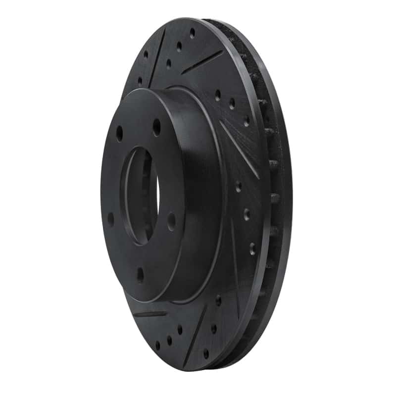 R1 Concepts — R1 77-80 Buick Electra Rear Left Drilled & Slotted Black Brake Rotor
R1 Brake Rotor Drill - view 2