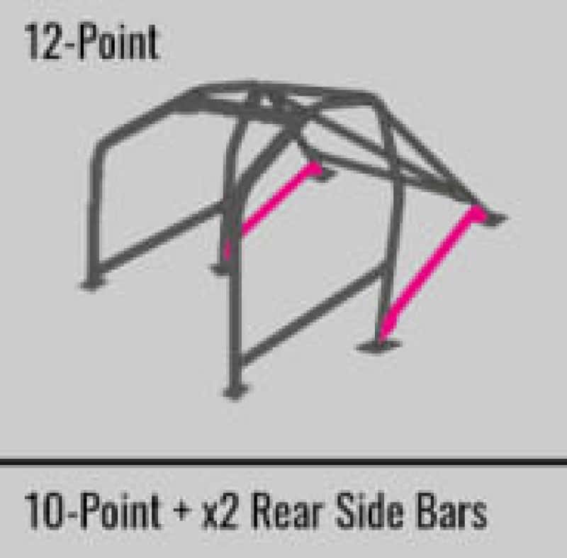 Cusco — Cusco SFTY21 2-Passenger 12-Point BLK DASH-THROUGH Roll Cage Subaru STi GRB 08-14 (S/O/No Cancel) - view 4