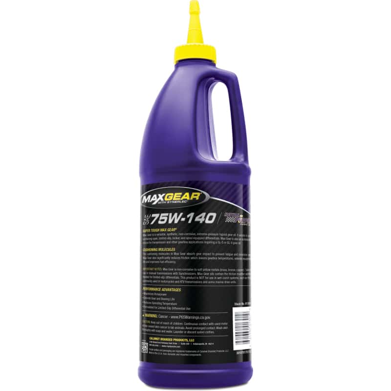 Royal Purple — Royal Purple Max Gear Synthetic 75W140 Gear Oil - 1 Quart
Synthetic Gear Lube - view 2
