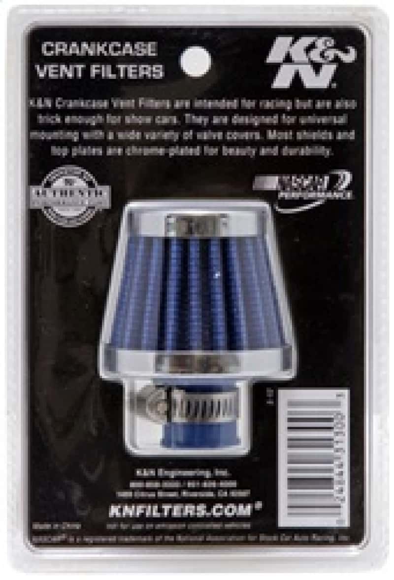 K&N Engineering — K&N 2in Base OD x .375in Flange ID x 1.75in H Rubber Base Crankcase Vent Filter - Blue
Vent Air Filter/Brea
Vent Air Filter - view 10