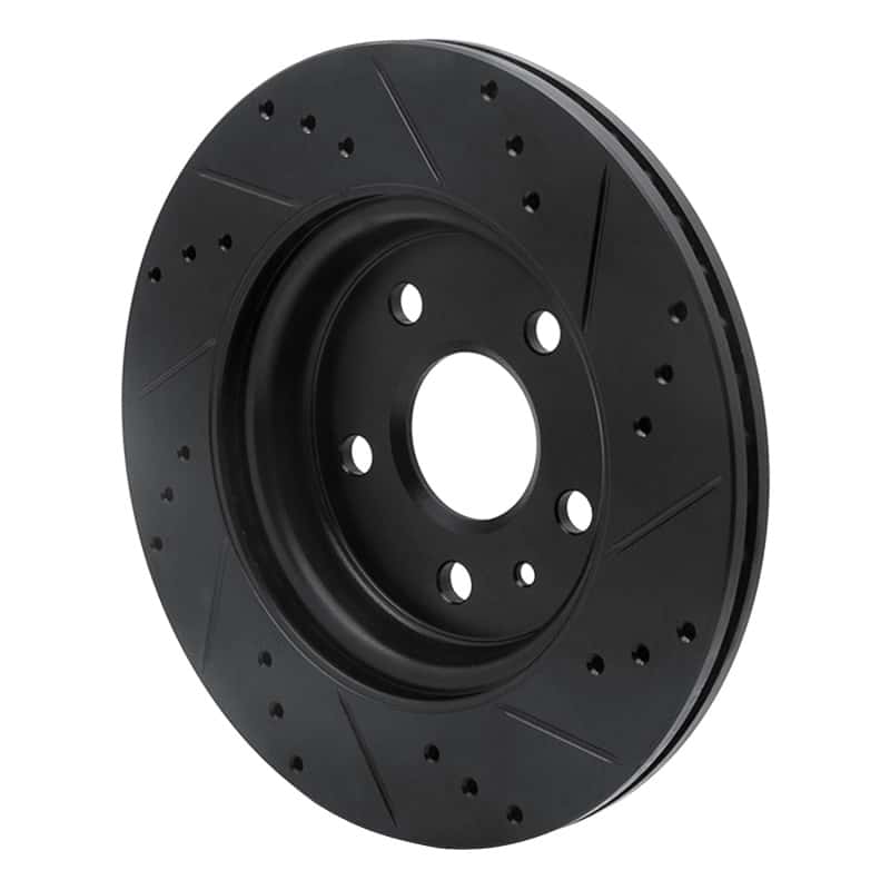 R1 Concepts — R1 10-25 Buick Allure Rear Left Drilled & Slotted Black Brake Rotor
R1 Brake Rotor Drill - view 4