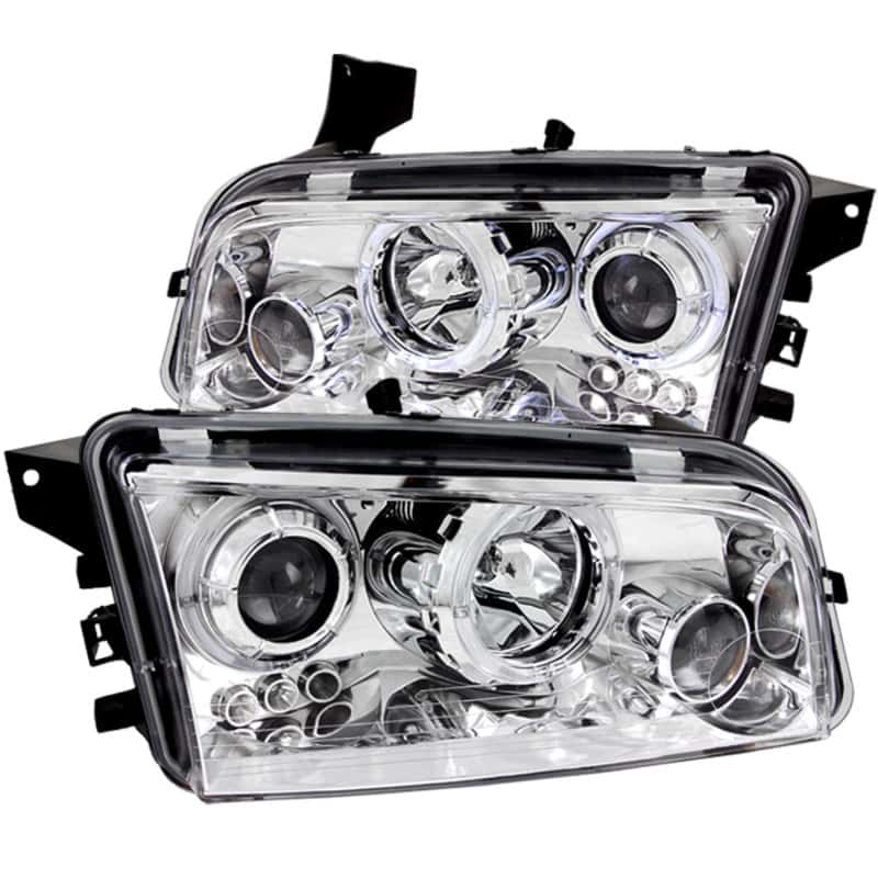 ANZO — ANZO 2006-2010 Dodge Charger Projector Headlights w/ Halo Chrome
Head Light Set
HdLtSet - view 2
