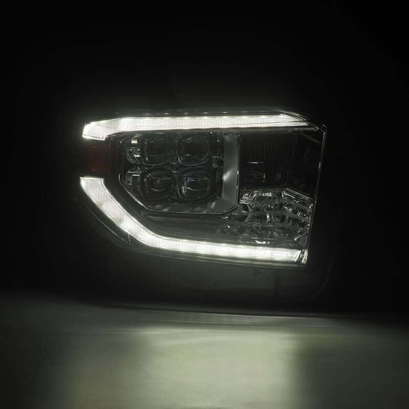 AlphaRex — AlphaRex 14-21 Toyota Tundra NOVA LED Proj HL Chrome w/Actv Light & Seq. Sig + Switchback DRL
Projector Headlights - view 5