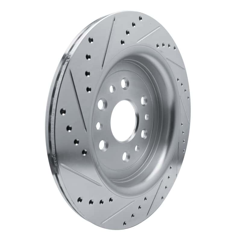 R1 Concepts — R1 21-25 Jeep Grand Wagoneer Rear Right Drilled & Slotted Silver Brake Rotor - view 4