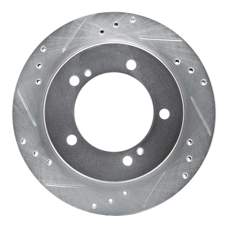 R1 Concepts — R1 99-04 Chevrolet Tracker Front Left Drilled & Slotted Silver Brake Rotor
R1 Brake Rotor Drill - view 1