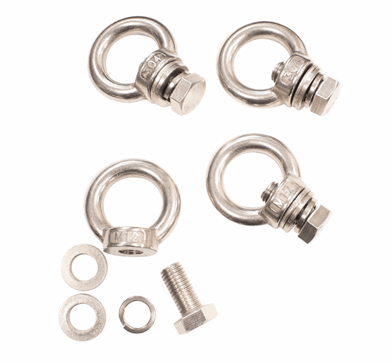 Fishbone Offroad — Fishbone Offroad Jeep Storage/Bed Rack Tie Down Kit Stainless Steel - view 6