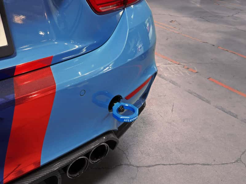 aFe — aFe Control Rear Tow Hook Blue BMW F-Chassis 2/3/4/M
Rear Tow Hook - view 7
