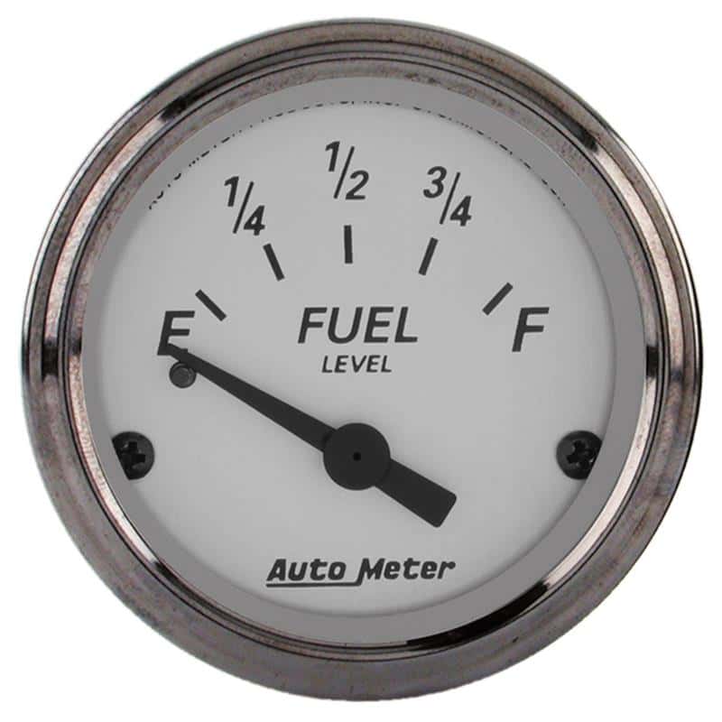 AutoMeter — AutoMeter Gauge Fuel Level 2-1/16in. 0 Ohm(e) to 30 Ohm(f) Elec American Platinum
GA 2" FUEL 0-30 AP - view 2