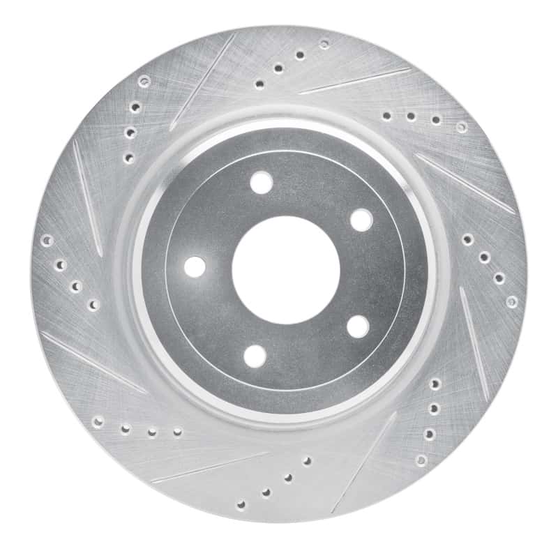 R1 Concepts — R1 2006-2013 Chevrolet Corvette Rear Left Drilled & Slotted Silver Brake Rotor
R1 Brake Rotor Drill - view 1