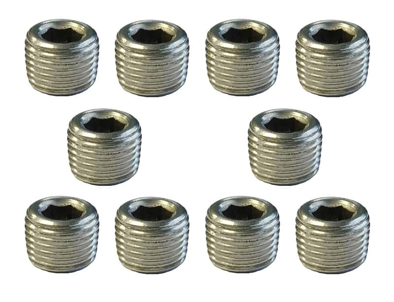 Torque Solution — Torque Solution Stainless Steel 1/8 in NPT Plug: Universal 10 Pack - view 1