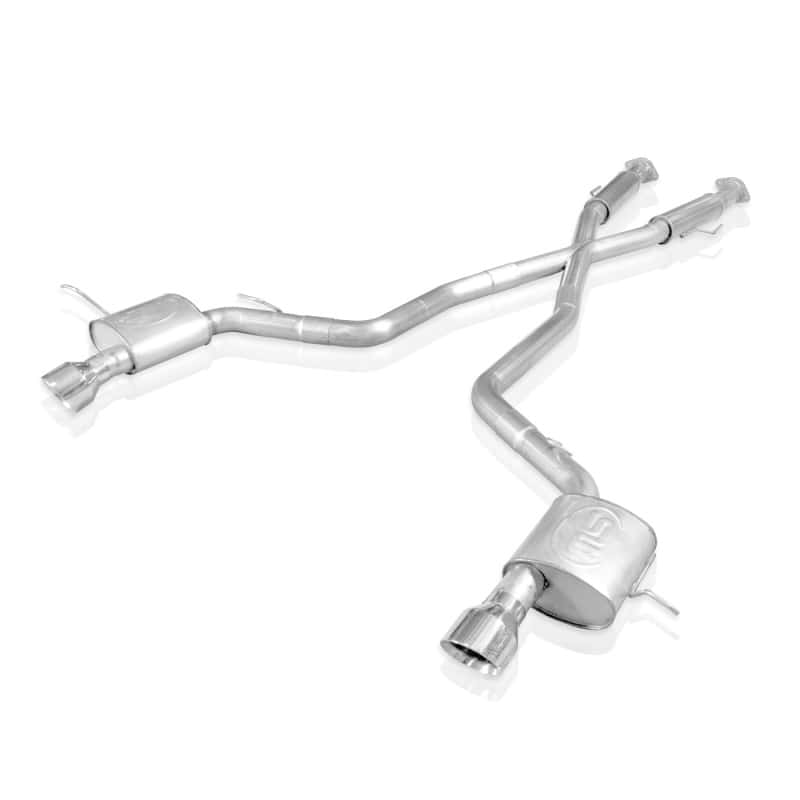 Stainless Works — Stainless Works 2012-17 Jeep Grand Cherokee 6.4L Catback S-Tube Mufflers X-Pipe
Exhaust System - view 1