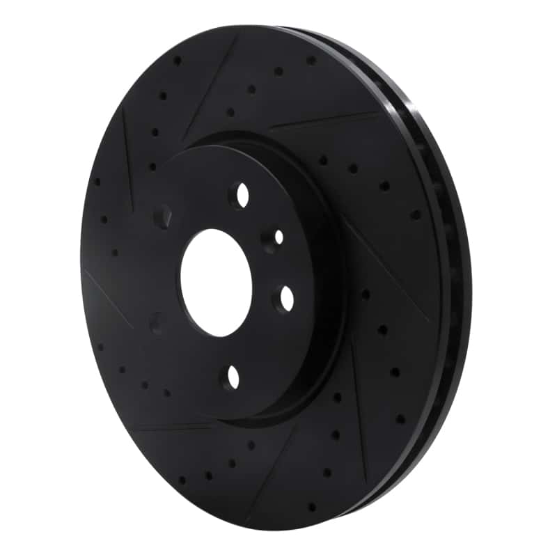R1 Concepts — R1 10-25 Buick Allure Front Left Drilled & Slotted Black Brake Rotor
R1 Brake Rotor Drill - view 2