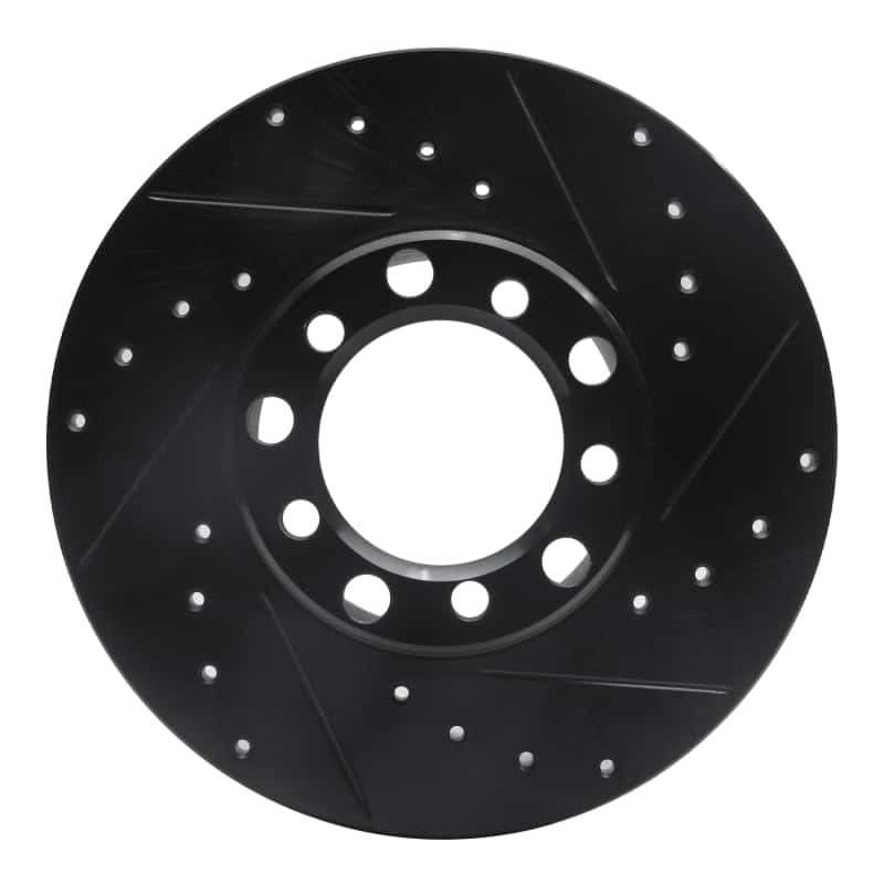 R1 Concepts — R1 73-85 Mercedes-Benz 230 Front Right Drilled & Slotted Black Brake Rotor
R1 Brake Rotor Drill - view 1