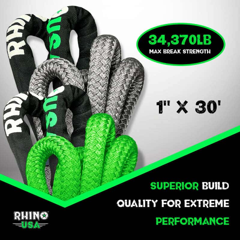 Rhino USA — Rhino USA Kinetic Energy Recovery Rope (1In X 30Ft) Gray
Recovery Rope - view 2