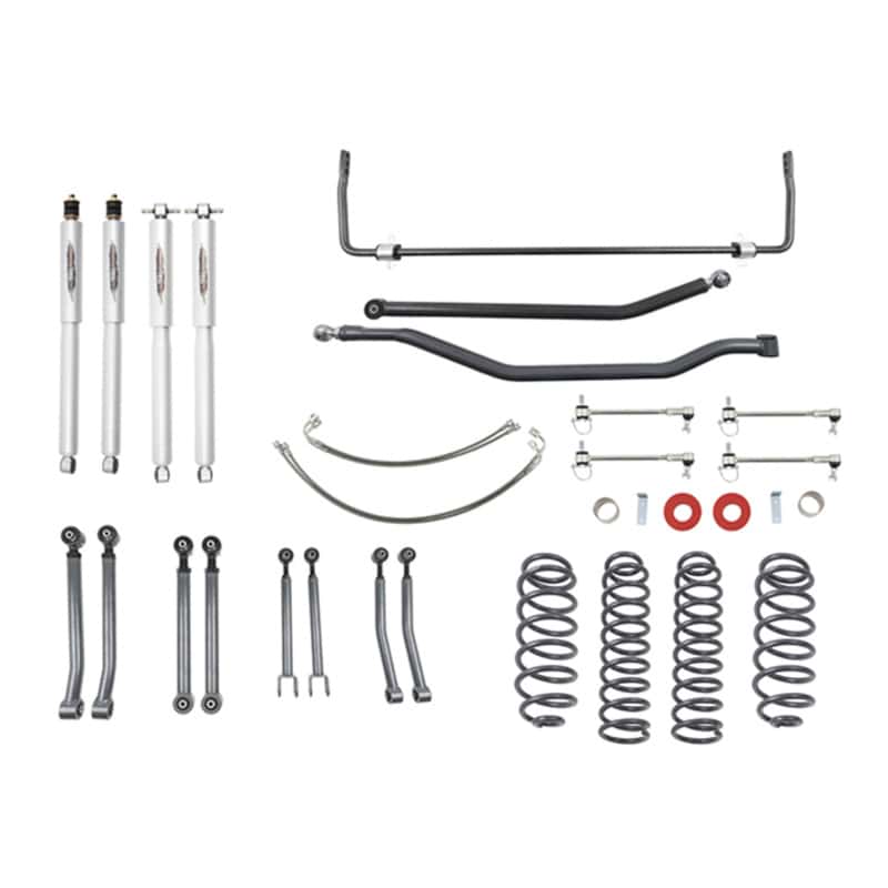 Belltech — Belltech 07-17 Jeep Wrangler Rubicon Unlimited JK 4dr 4in Trail Perf Lift Kit w/ Rear Sway Bar
LIFT KIT - view 2