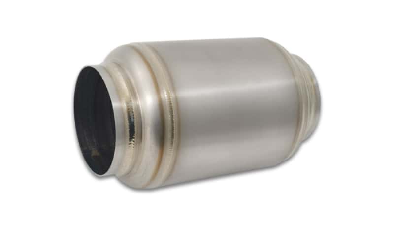 Vibrant — Vibrant Titanium Muffler w/Natural Tip 3.5in. Inlet / 3.5in. Outlet / 5.5in Dia
3.5"IDTiMuffler8"OAL
Muffler - view 1