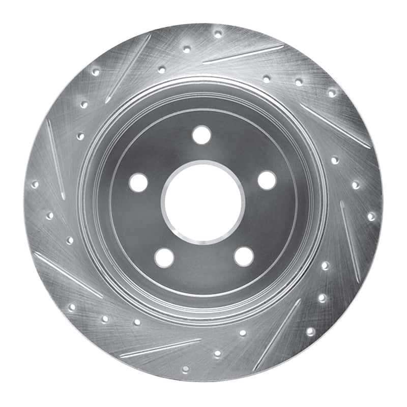 R1 Concepts — R1 05-10 Jeep Commander Rear Right Drilled & Slotted Silver Brake Rotor
R1 Brake Rotor Drill - view 5
