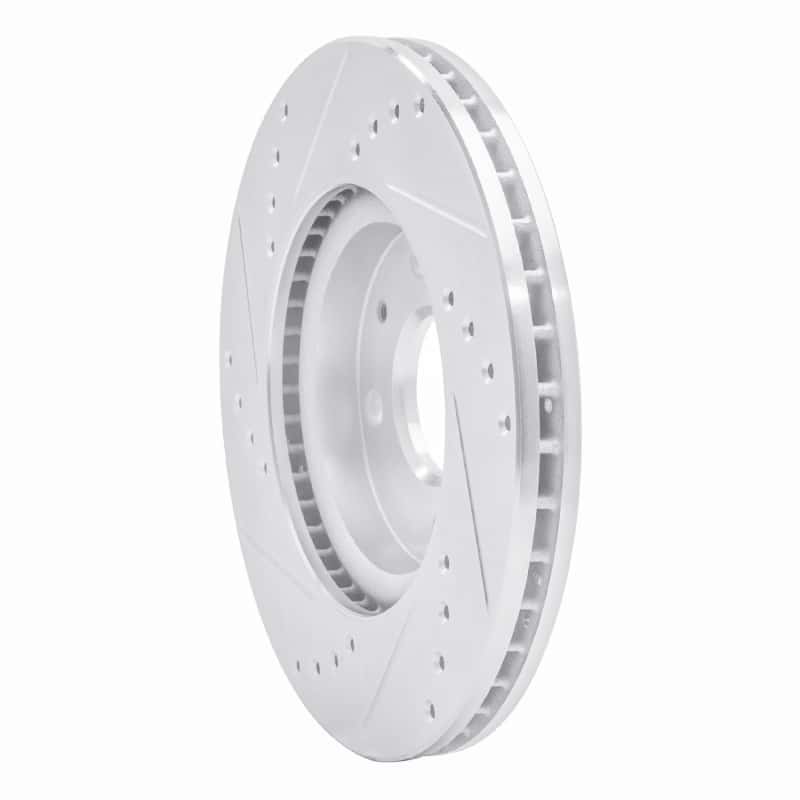 R1 Concepts — R1 14-20 Peugeot 208 (Mexico) Rear Right Drilled & Slotted Silver Brake Rotor - view 4
