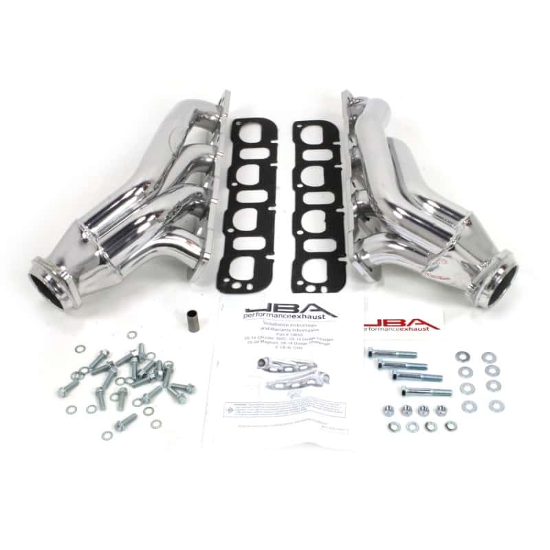 JBA — JBA 05-14 Chrysler 6.1/6.4L HEMI 1 7/8in Primary Silver Ctd Cat4Ward Header
Exhaust Header - view 2