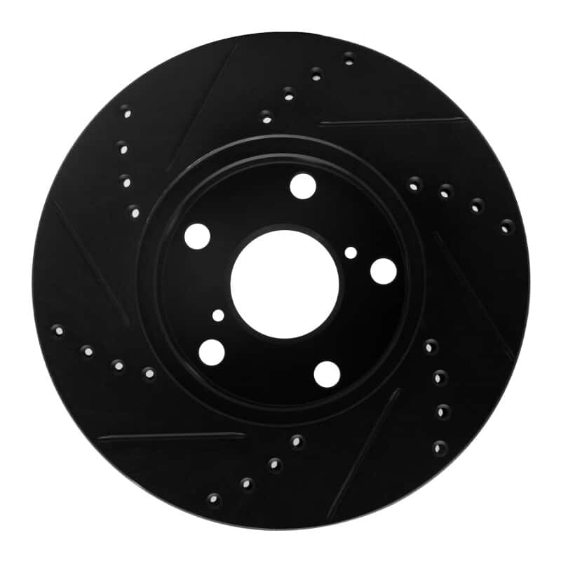 R1 Concepts — R1 01-05 Toyota RAV4 Front Right Drilled & Slotted Black Brake Rotor
R1 Brake Rotor Drill - view 5