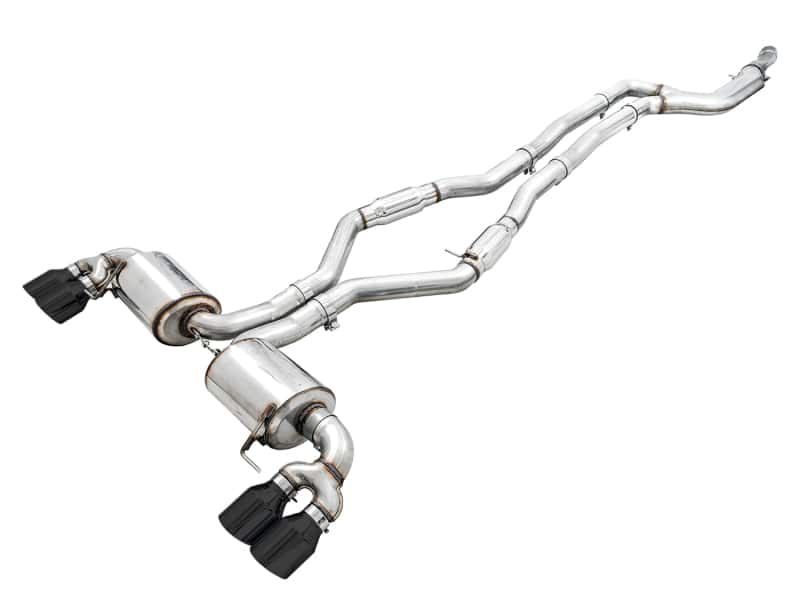 AWE Tuning — AWE Tuning 2019+ BMW M340i (G20) Resonated Touring Edition Exhaust - Quad Diamond Black Tips
Touring Exhaust - view 1