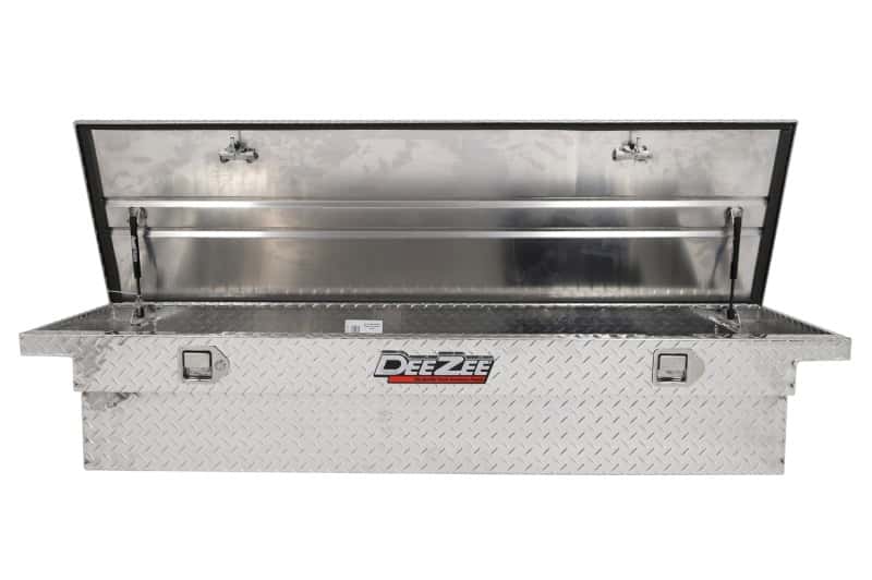 Dee Zee — Dee Zee Universal Tool Box - Red Crossover - Single Lid BT Alum
ToolBxTrkBedRTR - view 7