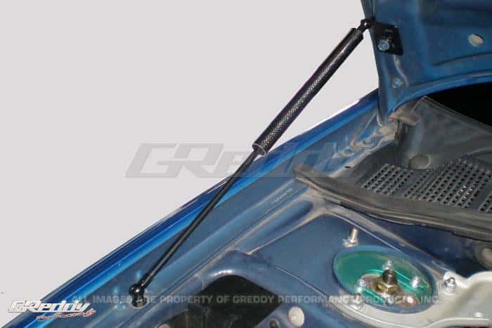 GReddy — GReddy 05-07 Subaru WRX/STi Engine Hood Lifter Kit (Designed for OEM weight hoods.) - view 2