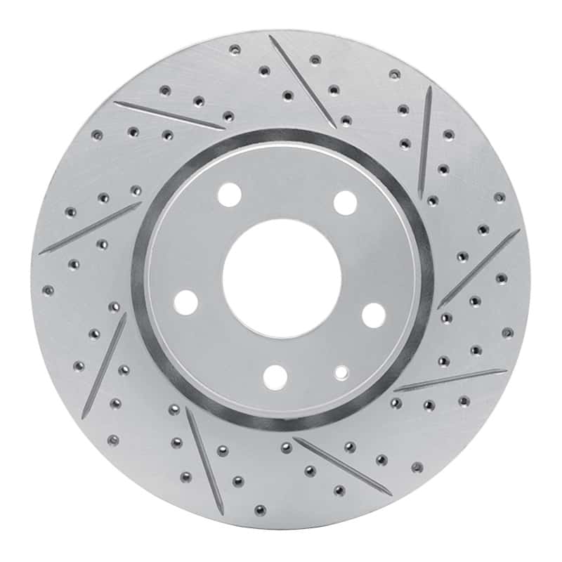 R1 Concepts — R1 16-25 Mazda Cx-5 Front Right Drilled & Slotted Geo-Carbon Rotor - view 1