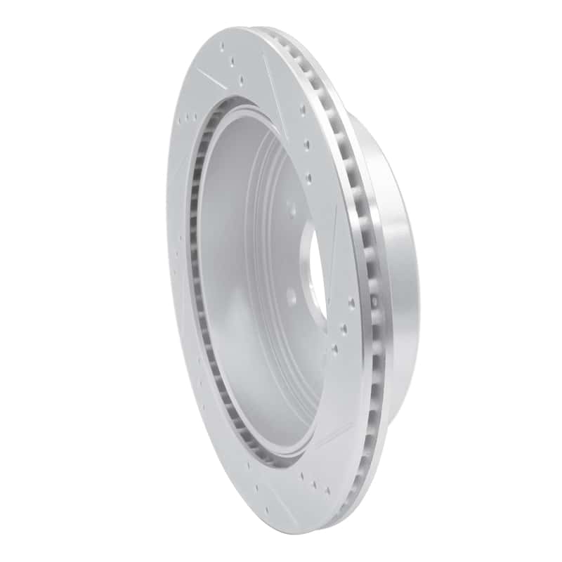 R1 Concepts — R1 17-24 Nissan Titan Rear Left Drilled & Slotted Silver Brake Rotor
R1 Brake Rotor Drill - view 4