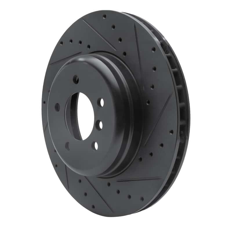 R1 Concepts — R1 11-16 BMW Z4 Front Right Drilled & Slotted Black Brake Rotor
R1 Brake Rotor Drill - view 2