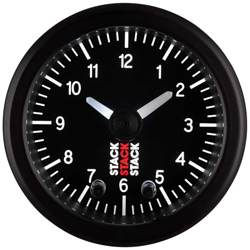 AutoMeter — Autometer Stack Analog Clock Gauge - Black
Ga Analog Clock B - view 2
