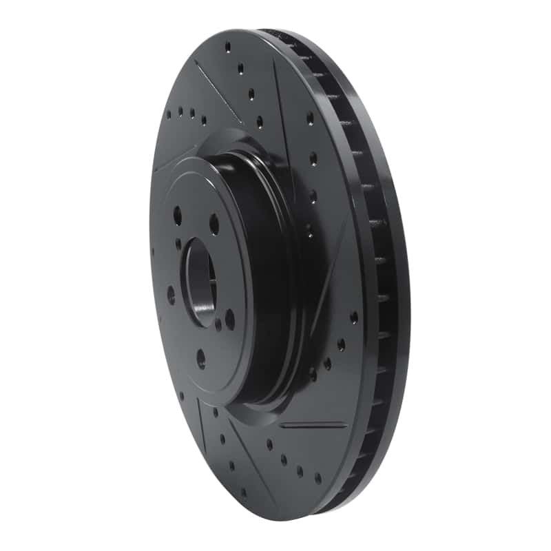 R1 Concepts — R1 05-18 Subaru Forester Front Right Drilled & Slotted Black Brake Rotor
R1 Brake Rotor Drill - view 2