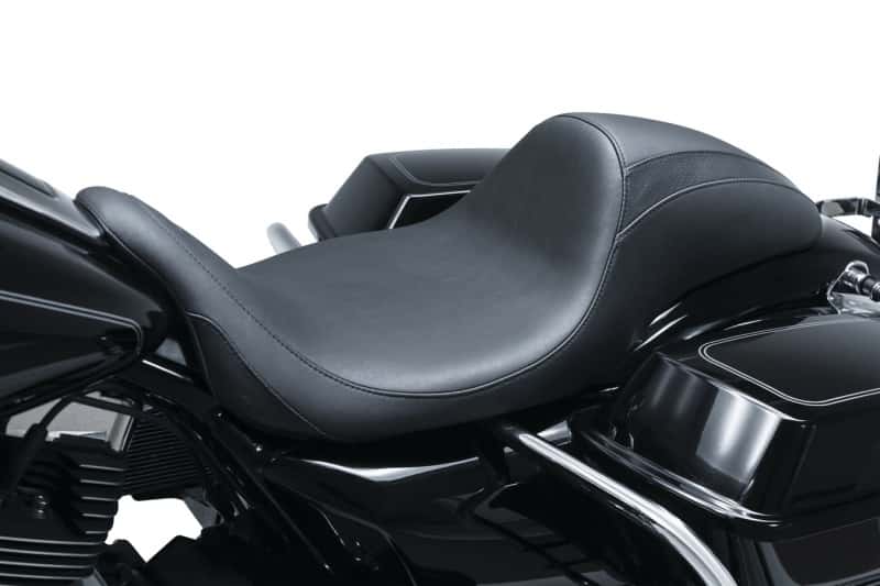 Mustang Motorcycle — Mustang 08-21 Harley Electra Glide, Rd Glide, Rd King, Str Glide Hightail Fastback 1PC Seat - Black - view 1