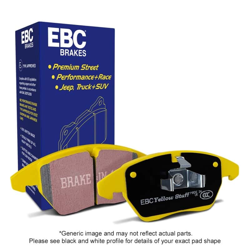EBC — EBC 13-14 Chrysler 200 3.6 Yellowstuff Front Brake Pads
Disc Brake Pad - view 2