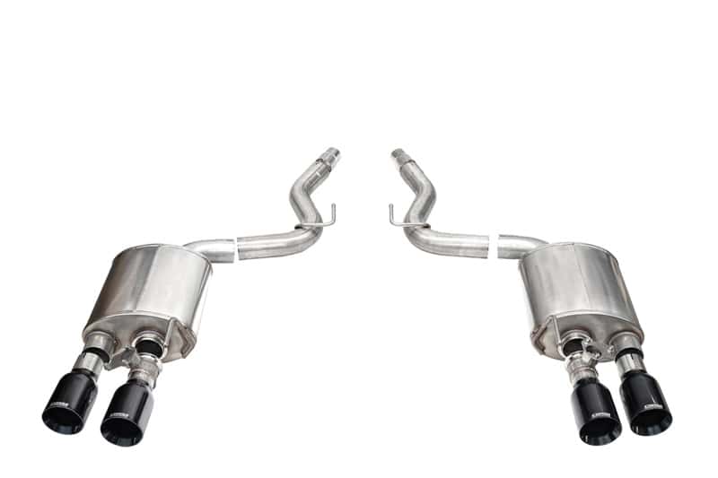 CORSA Performance — Corsa 24+ Ford Mustang Dark Horse 5.0L 3in Dual Rear Axle-Back w/Twin 4.5in Black PVD Straight Tip
Exhaust - view 1