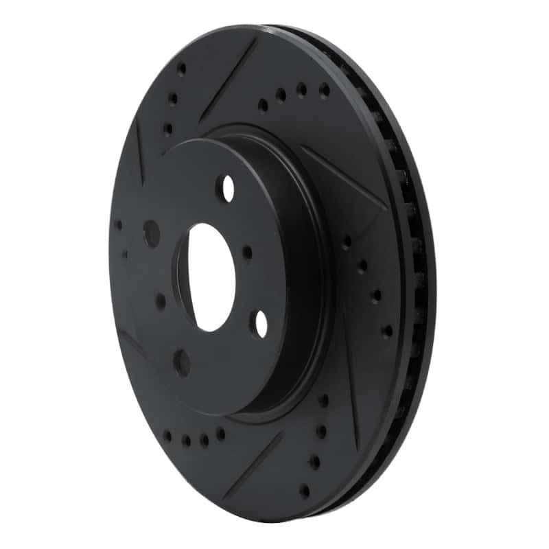R1 Concepts — R1 06-19 Scion IQ Front Left Drilled & Slotted Black Brake Rotor
R1 Brake Rotor Drill - view 2