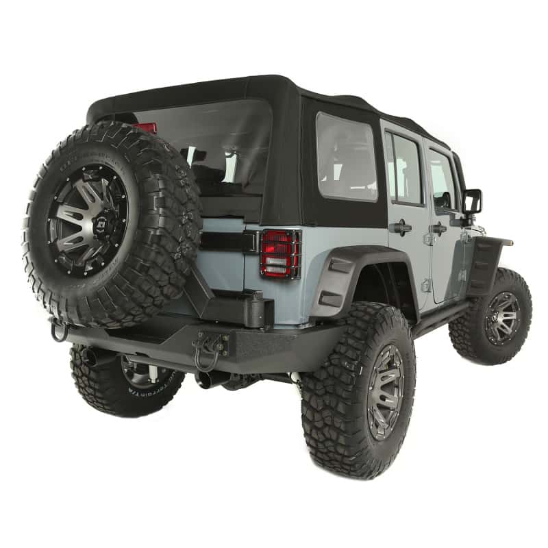 Rugged Ridge — Rugged Ridge Sailcloth Soft Top Black Diamond 10-18 4-Door JK
Top-Soft - view 2