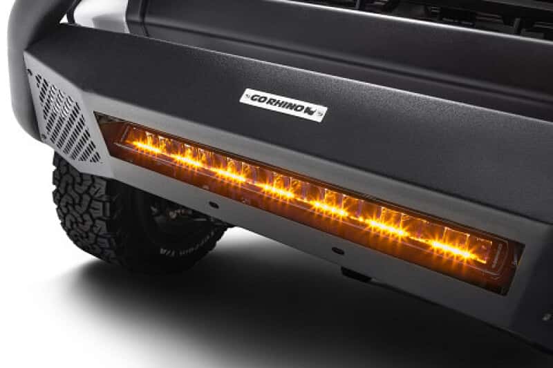 Go Rhino — Go Rhino Xplor Blackout Combo Series Sgl Row LED Light Bar w/Amber (Side/Track Mount) 20.5in. - Blk
BLKOUT - 20"LightBar - view 11
