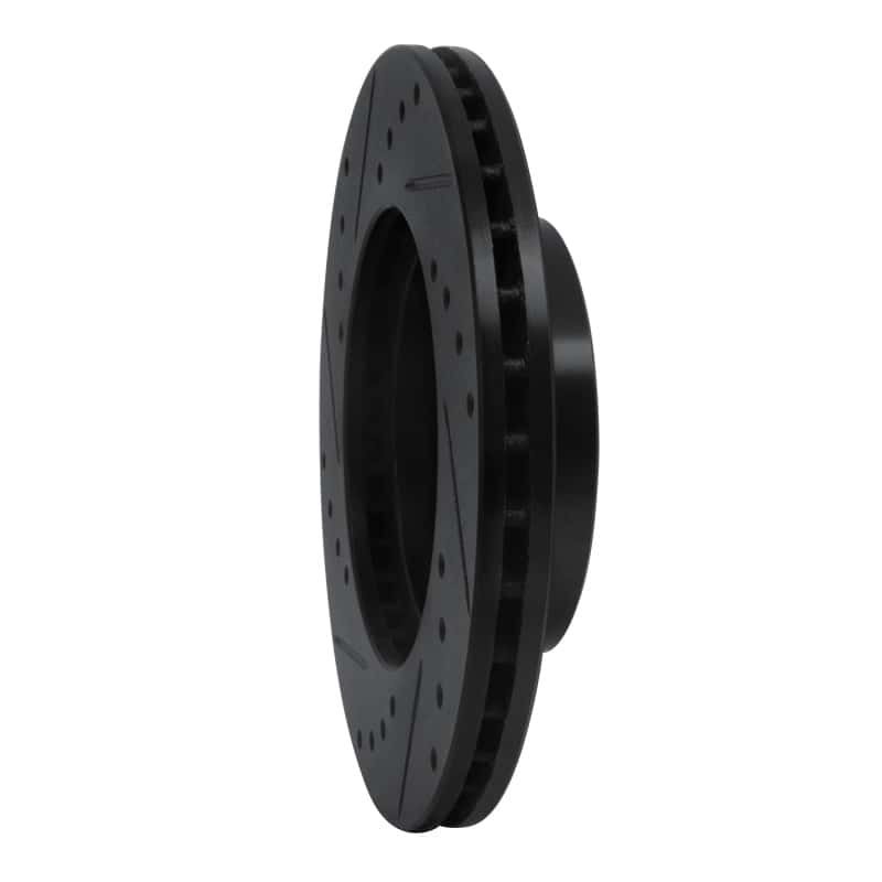 R1 Concepts — R1 90-91 Audi 90 Quattro Front Right Drilled & Slotted Black Brake Rotor
R1 Brake Rotor Drill - view 4