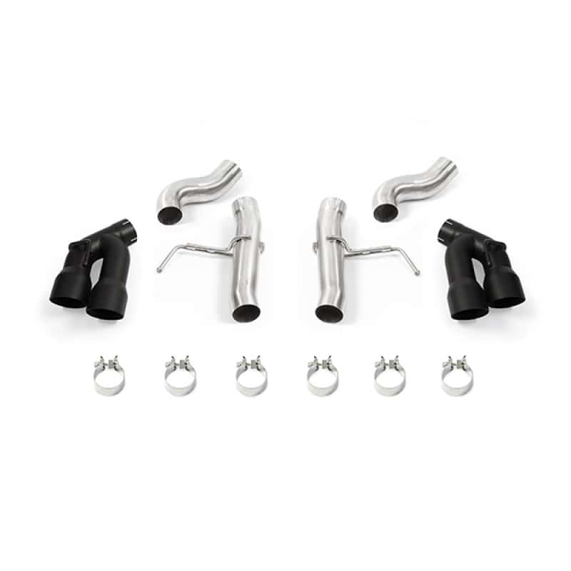 Mishimoto — Mishimoto 2016+ Chevrolet Camaro SS Quad-Tip Race Axle-Back Exhaust w/ Black Tips - view 2