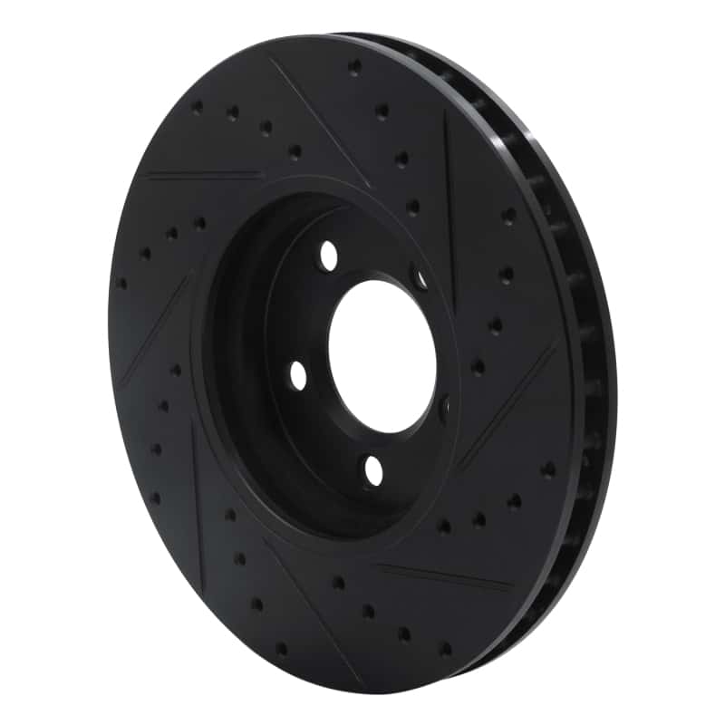 R1 Concepts — R1 00-06 Ford Thunderbird Front Left Drilled & Slotted Black Brake Rotor
R1 Brake Rotor Drill - view 4