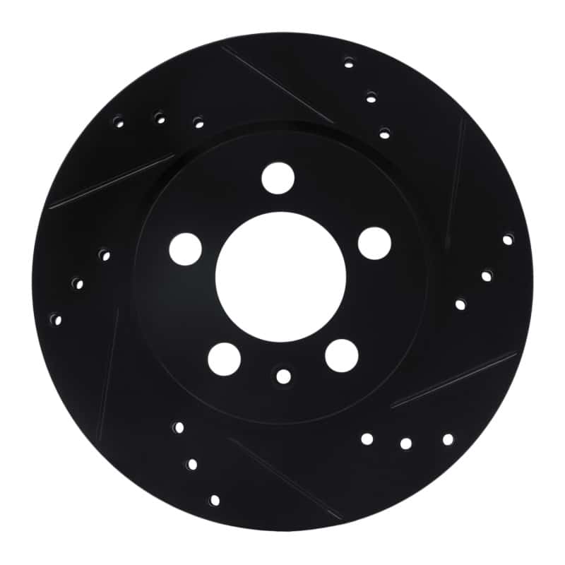 R1 Concepts — R1 00-06 Audi TT Quattro Rear Right Drilled & Slotted Black Brake Rotor
R1 Brake Rotor Drill - view 1