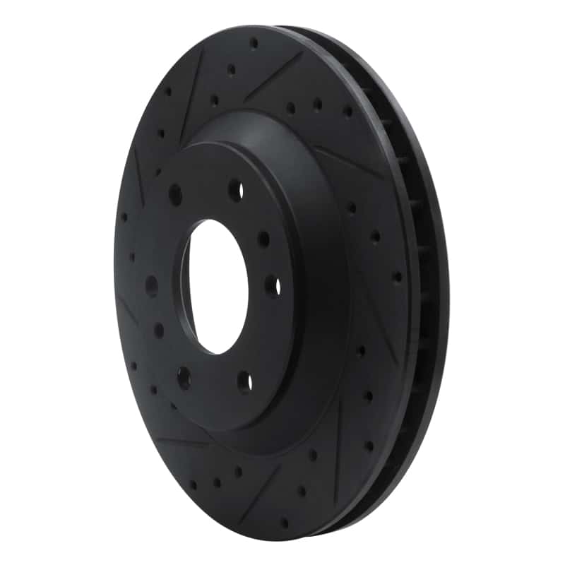 R1 Concepts — R1 02-05 Buick Rainier Front Left Drilled & Slotted Black Brake Rotor
R1 Brake Rotor Drill - view 2