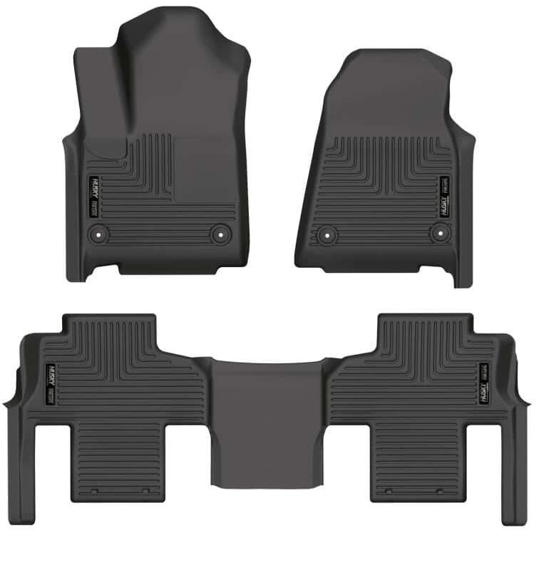Husky Liners — Husky Liners 2022 Jeep Wagoneer (w/2nd Row Bench) WeatherBeater Front & 2nd Seat Floor Liner - Blk
Floor Liners - view 1