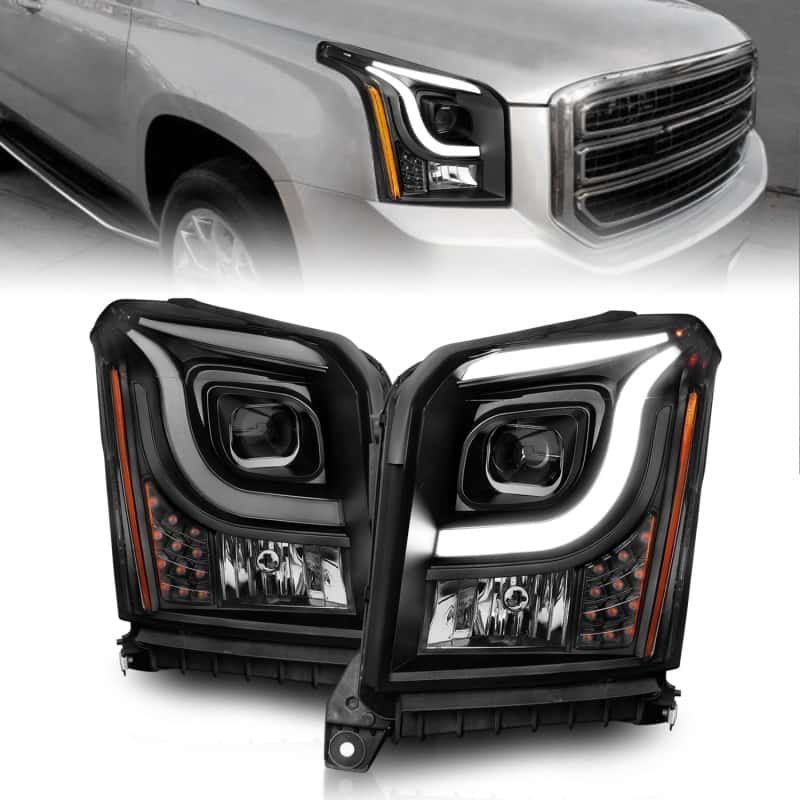 ANZO — ANZO 15-17 GMC Yukon/Yukon XL Projector Headlights Black Housing/Clear Lens (w/ Light Bars)
Head Light Set
HdLtSet - view 1