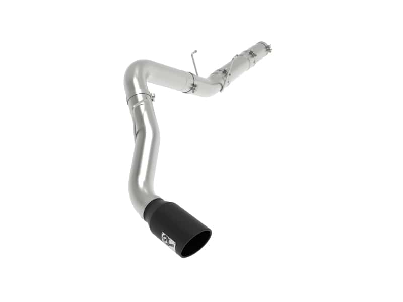 aFe — aFe ATLAS 5in DPF-Back Alum Steel Exhaust System w/ Black Tip 19-20 Ram Diesel Trucks L6-6.7L (td)
DPF-Back Exhaust - view 1