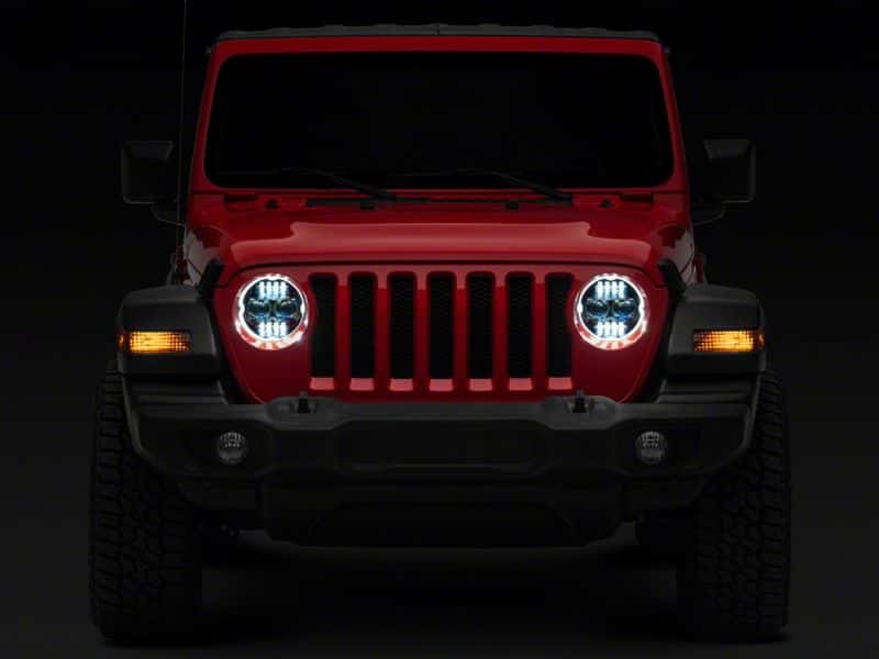 Raxiom — Raxiom 18-23 Jeep Wrangler JL Axial Series 9-In Angel Eye LED Headlights- Blk Housing (Clear Lens)
Headlights - view 14